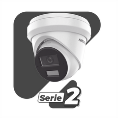 [Dual Light + 2 Micrófonos Integrados] Turret IP 8 Megapixel (4K) / Lente 2.8 mm / 30 mts Luz Blanca + 30 mts IR / ACUSENSE / Exterior IP67 / WDR 120 dB / PoE / ONVIF / Micro SD / Metal / ACUSEARCH