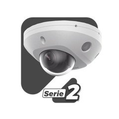 [Dual Light + 2 Micrófonos Integrados] Mini Domo IP 4 Megapixel / Lente 2.8 mm / 30 mts Luz Blanca + 30 mts IR / ACUSENSE / Exterior IP67 / IK08 /  WDR 120 dB / PoE / ONVIF / MicroSD / ACUSEARCH