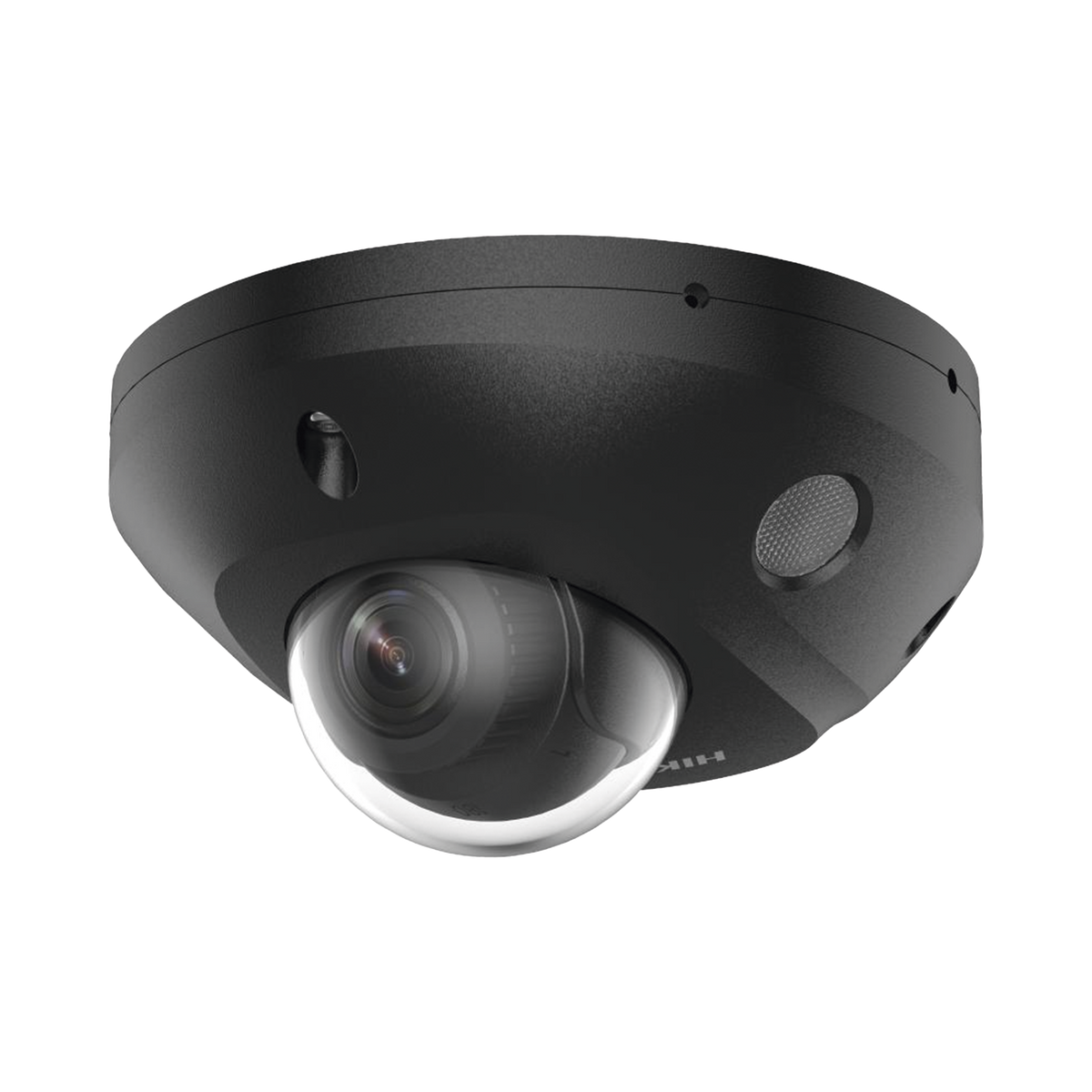[Dual Light + 2 Micrófonos Integrados] Mini Domo IP 4 Megapixel / Color Negro / Lente 2.8 mm / 30 mts Luz Blanca + 30 mts IR / ACUSENSE / Exterior IP67 / IK08 /  WDR 120 dB / PoE / ONVIF / Alarmas I/O / Micro SD / ACUSEEK