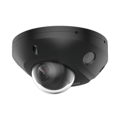 [Dual Light + 2 Micrófonos Integrados] Mini Domo IP 4 Megapixel / Color Negro / Lente 2.8 mm / 30 mts Luz Blanca + 30 mts IR / ACUSENSE / Exterior IP67 / IK08 /  WDR 120 dB / PoE / ONVIF / Alarmas I/O / Micro SD / ACUSEEK