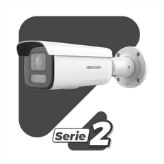 [Dual Light + 2 Micrófonos Integrados] Bala IP 2 Megapixel / Lente Mot. 2.8 a 12 mm / 60 mts Luz Blanca + 60 mts IR / ACUSENSE / Exterior IP67 / IK10 / WDR 120 dB / PoE+  / Alarmas I/O / Micro SD / Metal / IK10 / ACUSEEK