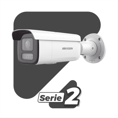 [Smart Hybrid Light + Micrófonos Duales Integrados] Bala IP 8 Megapixel (4K) / Lente Motorizado 2.8-12 mm / 60 m Luz Blanca + 60 m IR / AcuSense / Exterior IP67 / IK10 / WDR 120 dB / PoE 802.3at / ONVIF / Alarmas I/O / Micro SD / ACUSEARCH