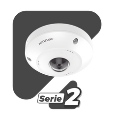 Fisheye IP 4 Megapixel / Panorámica 180° - 360° / Exterior IP67 / IK10 / PoE / Múltiples Vistas por iVMS-4200