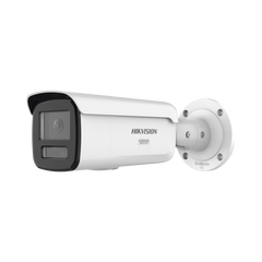 [Dual Light + ColorVu 3.0 + HikAI] Bala IP 8 Megapixel / Lente 4 mm / 60 mts IR + Luz Blanca / Exterior IP67 / Estrobo Azul y Rojo / WDR 130 dB / ACUSENSE 3.0 / Metal / NEMA 4X / ACUSEEK