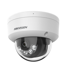 [Dual Light] Domo IP 4 Megapixel / Lente 2.8 mm / 30 mts IR + 30 mts Luz Blanca / Micrófono Integrado / Antivandálico IK08  / Exterior IP67 / H.265 / PoE / ONVIF / Micro SD