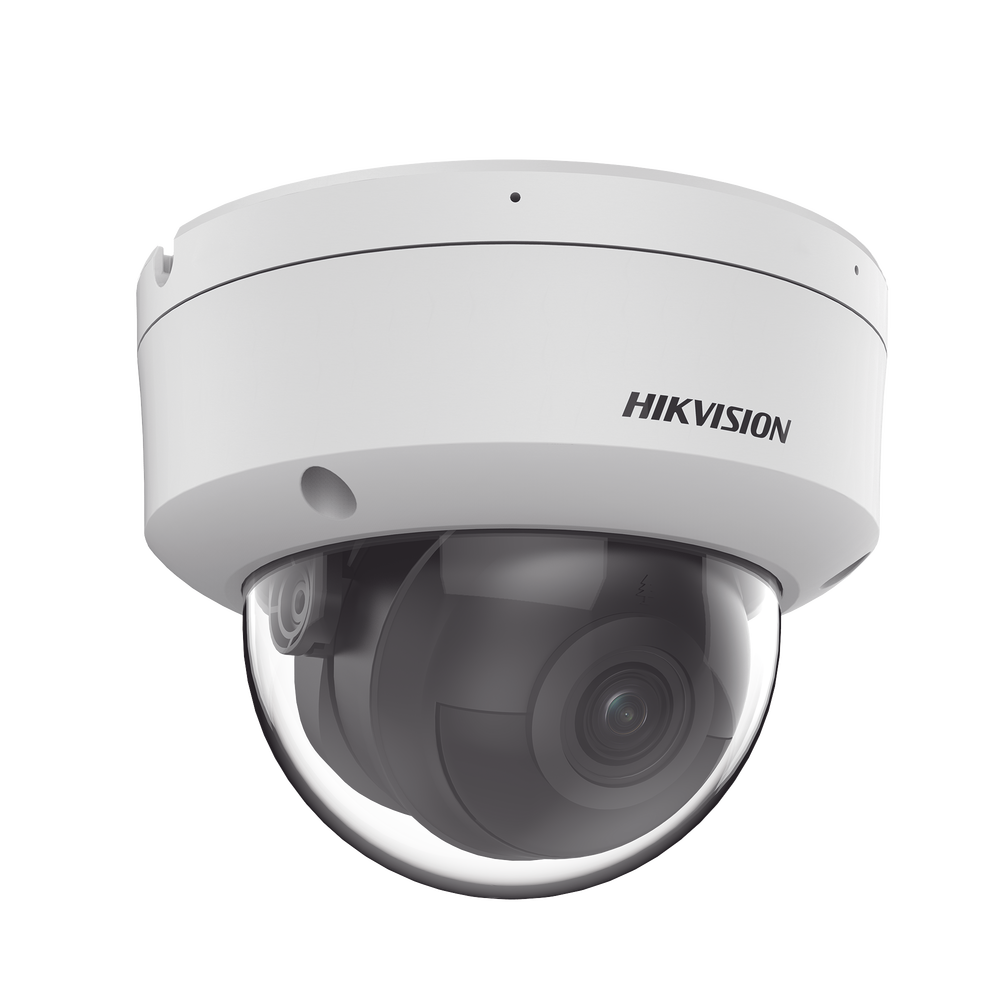 Domo IP 4 Megapixel / Lente 2.8 mm / 40 mts IR / Exterior IP67 / IK10 / Microfono Integrado / DARKFIGHTER / Audio y Alarma I/O / PoE / ONVIF / Micro SD / 4 Analíticos: AcuSense, Detección Facial, Conteo de Personas por Cruce y Zona