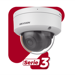 Domo IP 6 Megapixel / Lente 2.8 mm / 40 mts IR / Exterior IP67 / IK10 / Microfono Integrado / DARKFIGHTER / Audio y Alarma I/O / PoE / ONVIF / Micro SD / 4 Analíticos: AcuSense, Deteccion Facial, Conteo de Personas por Cruce y Zona