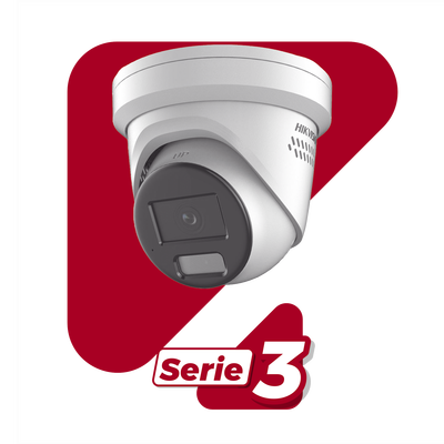 [ PROTECCIÓN ACTIVA ] Turret IP 4 Megapixel / Lente 2.8 mm / 40 mts IR / Exterior IP67 / Micrófono y Bocina Integrado (Audio de Dos Vías) / DARKFIGHTER / PoE / Luz Estroboscopica / ONVIF / Micro SD / 4 Analíticos