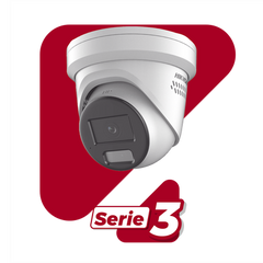 [ PROTECCIÓN ACTIVA ] Turret IP 4 Megapixel / Lente 2.8 mm / 40 mts IR / Exterior IP67 / Micrófono y Bocina Integrado (Audio de Dos Vías) / DARKFIGHTER / PoE / Luz Estroboscopica / ONVIF / Micro SD / 4 Analíticos