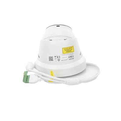 Turret IP 8 Megapixel (4K) / Lente 2.8 mm / 40 mts IR / Exterior IP67 / Micrófono Integrado / DARKFHGITER / Alarmas y Audio I/O / PoE / ONVIF / Micro SD / 4 Analíticos: AcuSense, Deteccion Facial, Conteo de Personas por Cruce y Zona