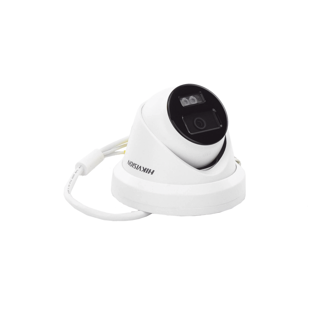 Turret IP 8 Megapixel (4K) / Lente 2.8 mm / 40 mts IR / Exterior IP67 / Micrófono Integrado / DARKFHGITER / Alarmas y Audio I/O / PoE / ONVIF / Micro SD / 4 Analíticos: AcuSense, Deteccion Facial, Conteo de Personas por Cruce y Zona