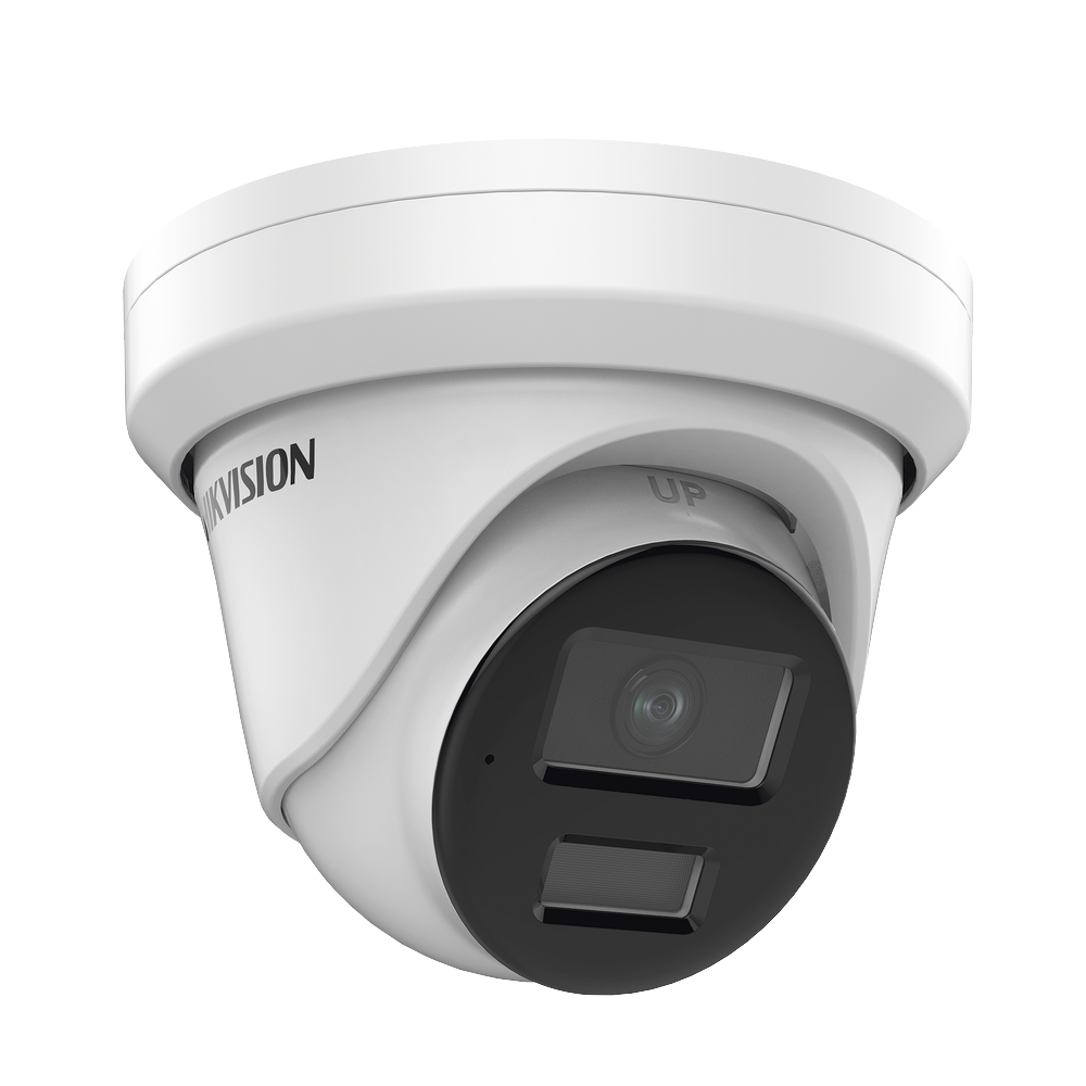 Turret IP 8 Megapixel (4K) / Lente 2.8 mm / 40 mts IR / Exterior IP67 / Micrófono Integrado / DARKFHGITER / Alarmas y Audio I/O / PoE / ONVIF / Micro SD / 4 Analíticos: AcuSense, Deteccion Facial, Conteo de Personas por Cruce y Zona