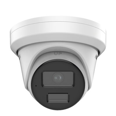 Turret IP 8 Megapixel (4K) / Lente 2.8 mm / 40 mts IR / Exterior IP67 / Micrófono Integrado / DARKFHGITER / Alarmas y Audio I/O / PoE / ONVIF / Micro SD / 4 Analíticos: AcuSense, Deteccion Facial, Conteo de Personas por Cruce y Zona