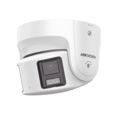 [PROTECCIÓN ACTIVA] Turret IP Panorámica 8 Megapixel / 180° / Imagen a Color 24/7 / PoE / WDR 130° / IP67 / ACUSENSE / Protección Activa (Luz Estroboscópica y Alarma Audible) / MicroSD