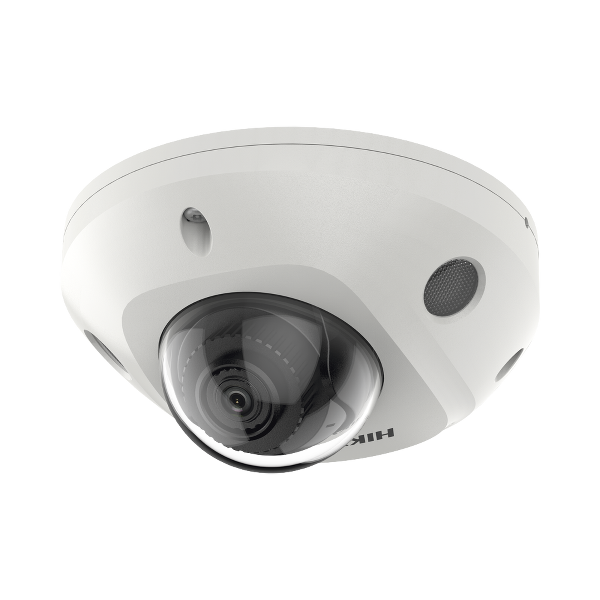 Mini Domo IP 4 Megapixel / Lente 2.8 mm / 30mts IR EXIR / Micrófono Integrado / Exterior IP67 / IK08 / PoE / DARKFIGHTER / Alarmas y Audio I/O / ONVIF / Micro SD / 4 Analíticos: AcuSense, Deteccion Facial, Conteo de Personas por Cruce y Zona