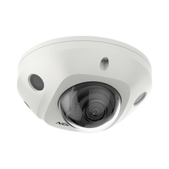 Mini Domo IP 6 Megapixel / Lente 2.8 mm / 30mts IR EXIR / Micrófono Integrado / Exterior IP67 / IK08 / PoE / DARKFIGHTER / Alarmas y Audio I/O / ONVIF / Micro SD / 4 Analíticos: AcuSense, Deteccion Facial, Conteo de Personas por Cruce y Zona