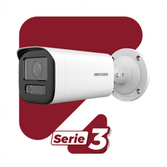 Bala IP 4 Megapíxel / Lente Motorizado 2.7 a 13.5 mm / Dual Light (50 mts IR + 50 mts Luz Blanca)   / Exterior IP67 / WDR 120 dB / PoE  / Micro SD