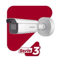 Bala IP 4 Megapixel / Lente Mot. 7 a 35 mm / 80 mts IR EXIR / Exterior IP67 / IK10 / WDR 120 dB / PoE + / MicroSD / 4 Analíticos: AcuSense, Deteccion Facial, Conteo de Personas por Cruce y Zona