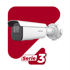 Bala IP 6 Megapixel / Lente Mot. 2.7 a 13.5 mm / 60 mts IR EXIR / Exterior IP67 / IK10 / DARKFIGHTER / PoE+ / Micro SD / Audio y Alarmas I/O / 4 Analíticos: AcuSense, Deteccion Facial, Conteo de Personas por Cruce y Zona