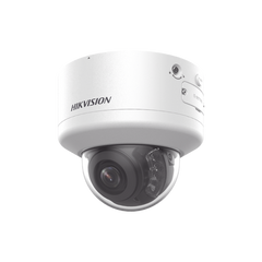 Domo IP 8 Megapixel (4K) / Lente Mot. 2.7 a 13.5 mm / 40 mts IR EXIR / Exterior IP66 / IK10 / DARKFIGHTER / Audio y Alarma I/O / PoE+ / ONVIF / Micro SD / 4 Analíticos: AcuSense, Deteccion Facial, Conteo de Personas por Cruce y Zona