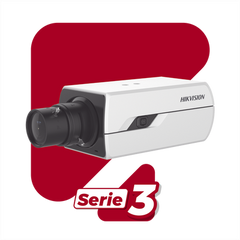 Camara Box IP 4 Megapixel / Serie PRO / DARKFIGHTER / PoE / 12 Vcc o 24 VCA / WDR 120 dB / ONVIF / RS-485 / BLC /  Entrada y Salida de Audio y Alarmas (No Incluye Lente) / Micro SD