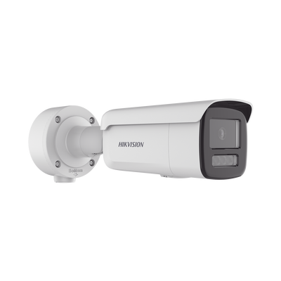 Bala IP 4 Megapixel / Lente 4 mm / Dual Light (60 mts IR + 60 mts Luz Blanca ) / Darkfighter S / Exterior IP67  / WDR 130 dB / 4 Analíticos: AcuSense, Deteccion Facial, Conteo de Personas por Cruce y Zona
