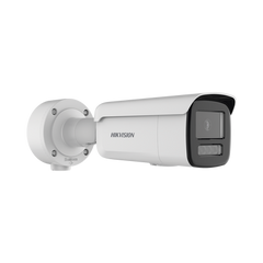 [ PROTECCIÓN ACTIVA ] Bala IP 4 Megapixel / Lente 4 mm / 60 mts IR / Exterior IP67 / Micrófono y Bocina Integrado (Audio de Dos Vías) / DARKFIGHTER / PoE+ / Luz Estroboscopica / ONVIF / Micro SD / 4 Analíticos