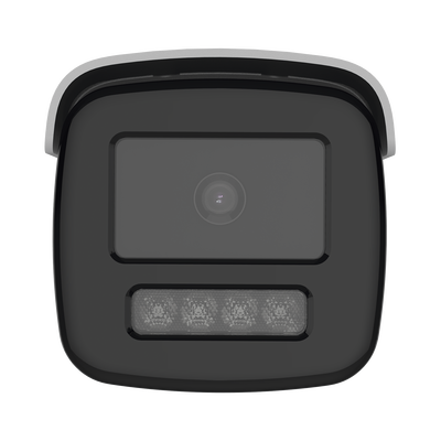 [ PROTECCIÓN ACTIVA ] Bala IP 4 Megapixel / Lente 4 mm / 60 mts IR / Exterior IP67 / Micrófono y Bocina Integrado (Audio de Dos Vías) / DARKFIGHTER / PoE+ / Luz Estroboscopica / ONVIF / Micro SD / 4 Analíticos