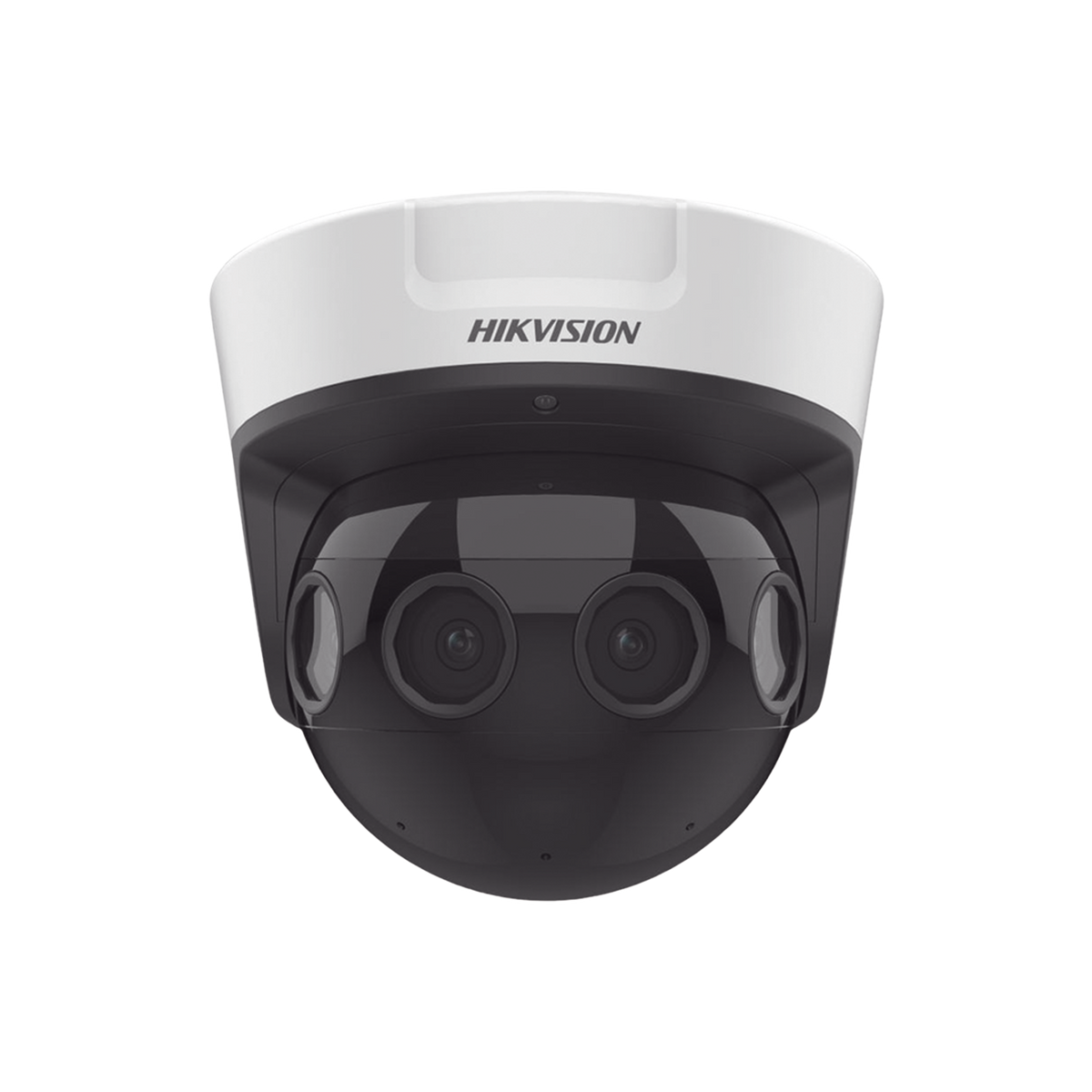 PanoVu Series / Vista Panorámica 180° / 8 Megapixel en Total / 4 Lentes 2.8 mm (2 Megapixel) / 20 mts IR EXIR / Exterior IP67 / IK10 / 12 Vcc / PoE+ / MicroSD