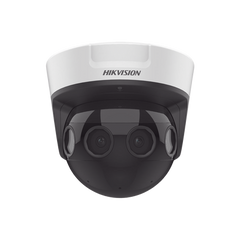 PanoVu Series / Vista Panorámica 180° / 8 Megapixel en Total / 4 Lentes 2.8 mm (2 Megapixel) / 20 mts IR EXIR / Exterior IP67 / IK10 / 12 Vcc / PoE+ / MicroSD