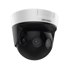 PanoVu Series / Vista Panorámica 180° / 16 Megapixel en Total / 4 Lentes 2.8 mm (4 Lentes 4 Megapixel) / 20 mts IR / Exterior IP67 / IK10 / 12 Vcc / PoE+ / Micro SD