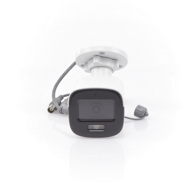 [Dual Light + ColorVu] Bala TURBOHD 2 Megapixel (1080p) / Lente 2.8 mm / 20 mts IR + 20 mts Luz Blanca / Gran Angular 105° / Exterior IP67 / Micrófono Integrado / dWDR / 4 Tecnologías