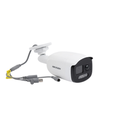 [ColorVu] Bala TURBOHD 2 Megapixel (1080p) / Imagen a Color 24/7 / Lente 2.8 mm / Luz Blanca 40 mts / Exterior IP67 / WDR 130 dB / Sensor PIR / Sirena Integrada / Salida de Audio Estrobo ROJO - AZUL / Micrófono Integrado