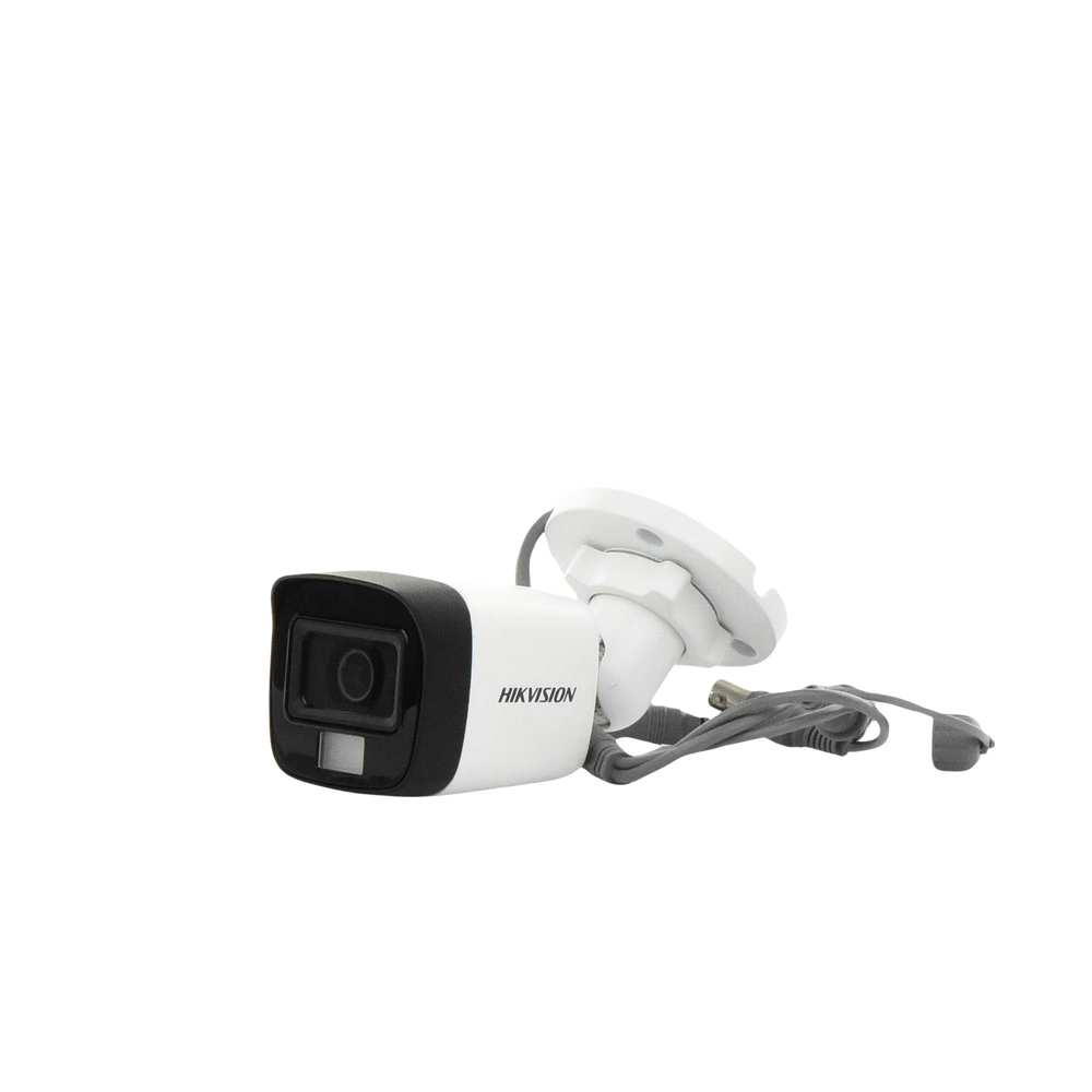 [Dual Light + ColorVu] Bala TURBOHD 2 Megapixel (1080p) / Lente 2.8 mm / 30 mts IR EXIR + 20 mts Luz Blanca / Micrófono Integrado / Gran Angular 101° / Exterior IP67 / 4 Tecnologías