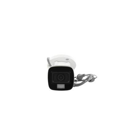 [Dual Light + ColorVu] Bala TURBOHD 2 Megapixel (1080p) / Lente 2.8 mm / 30 mts IR EXIR + 20 mts Luz Blanca / Micrófono Integrado / Gran Angular 101° / Exterior IP67 / 4 Tecnologías