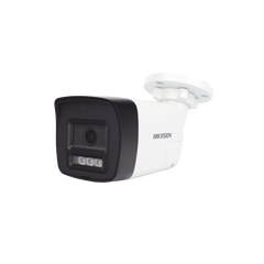 [Audio Bidireccional + Dual Light + ColorVu] Bala TURBOHD 2 Megapixel (1080p) / Lente 2.8 mm / 30 mts IR EXIR + 20 mts Luz Blanca / Micrófono y Bocina Integrado / Exterior IP67 / Metal / dWDR