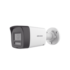 [Audio Bidireccional + Dual Light + ColorVu] Bala TURBOHD 2 Megapixel (1080p) / Lente 2.8 mm / 30 mts IR EXIR + 20 mts Luz Blanca / Micrófono y Bocina Integrado / Exterior IP67 / Metal / dWDR