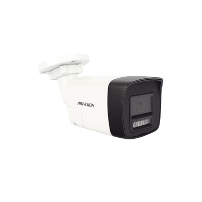 [Audio Bidireccional + Dual Light + ColorVu] Bala TURBOHD 3K  (5 Megapixel) / Lente 2.8 mm Angulo de vision 112° / 30 mts IR EXIR + 20 mts Luz Blanca / Micrófono y Bocina Integrado / Exterior IP67 / Metal / dWDR