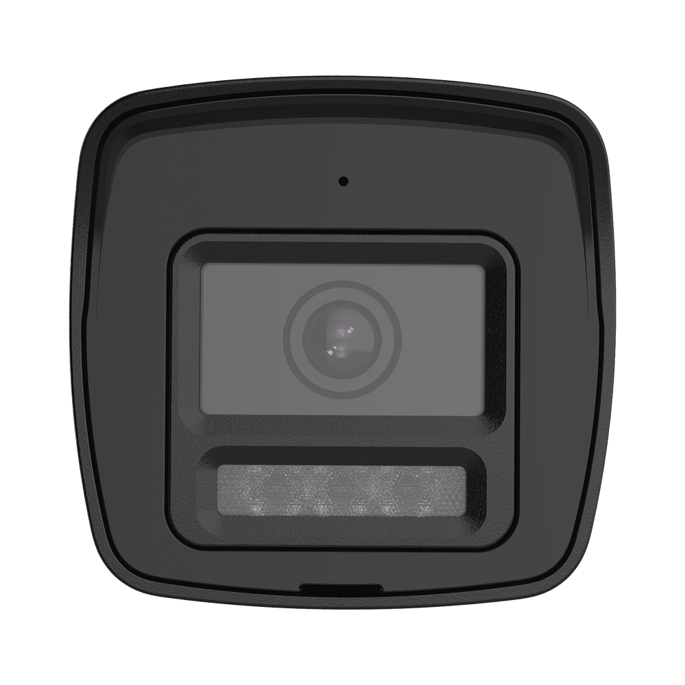 [Audio Bidireccional + Sirena & Estrobo + Dual Light + ColorVu] Bala TURBOHD 4K (8 Megapixel) / Lente 2.8 mm / 30 mts IR EXIR + 20 mts Luz Blanca / Micrófono y Bocina Integrado / Exterior IP67 / Metal / dWDR