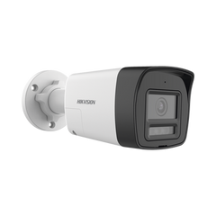 [Audio Bidireccional + Sirena & Estrobo + Dual Light + ColorVu] Bala TURBOHD 4K (8 Megapixel) / Lente 2.8 mm / 30 mts IR EXIR + 20 mts Luz Blanca / Micrófono y Bocina Integrado / Exterior IP67 / Metal / dWDR