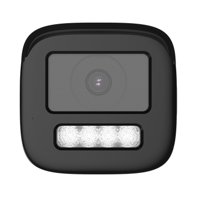 [Audio Bidireccional + Dual Light + ColorVu] Bala TURBOHD 4K (8 Megapixel) / Lente 3.6 mm / 80 mts IR EXIR + 80 mts Luz Blanca / Micrófono y Bocina Integrado / Exterior IP67 / Metal / dWDR