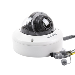Domo TURBOHD 4K (8 Megapixel) / Lente Mot. 2.7 a 13.5 mm / 40 mts IR EXIR / IP67 / 12 Vcc / 24 VCA / TVI-AHD-CVI-CVBS / 9 a 15 Vcc