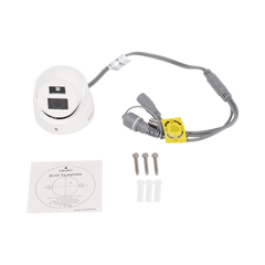 Ultra Mini Turret TURBO 2 Megapixel (1080p) / Gran Angular / Lente 2.8 mm / 20 mts IR EXIR / Exterior IP67 / 4 Tecnologías (TVI / AHD / CVBS) / dWDR / Color Blanco
