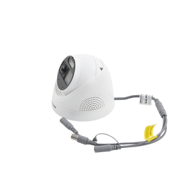Turret TURBOHD 2 Megapixeles (1080p) / Imagen a color 24/7 / Lente 2.8 mm / Luz Blanca 20 mts / Exterior IP67 / WDR 130dB / Sensor PIR / Sirena Integrada / Estrobo ROJO - AZUL / Micrófono Integrado