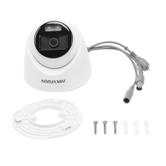 [ColorVu] Turret TURBOHD 3K (5 Megapixel) / Micrófono Integrado / Lente 3.6 mm / Imagen a Color 24/7 / 40 mts Luz Blanca / Exterior IP67 / dWDR / 4 Tecnologías