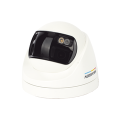 [ColorVu + Panoramica + Dual Light] Turret TURBOHD 3K (5 Megapixel) / Micrófono Integrado / Visión 180° / Imagen a Color 24/7 / 40 mts Luz Blanca + 40 mts IR / Exterior IP67 / WDR