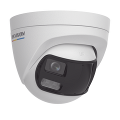 [ColorVu + Panoramica + Dual Light] Turret TURBOHD 3K (5 Megapixel) / Micrófono Integrado / Visión 180° / Imagen a Color 24/7 / 40 mts Luz Blanca + 40 mts IR / Exterior IP67 / WDR