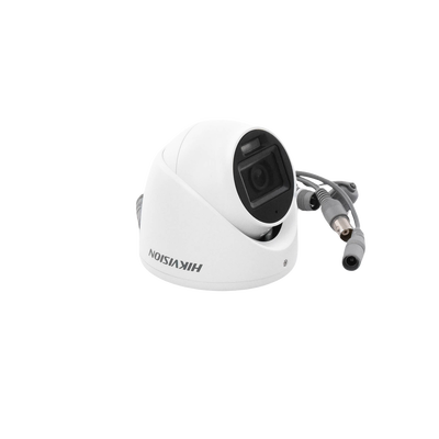 [Dual Light + ColorVu] Turret TURBOHD 2 Megapixel (1080p) / Lente 2.8 mm / 30 mts IR + 20 mts Luz Blanca / Gran Angular 101° / Exterior IP67 / Micrófono Integrado /  4 Tecnologías /  Metal