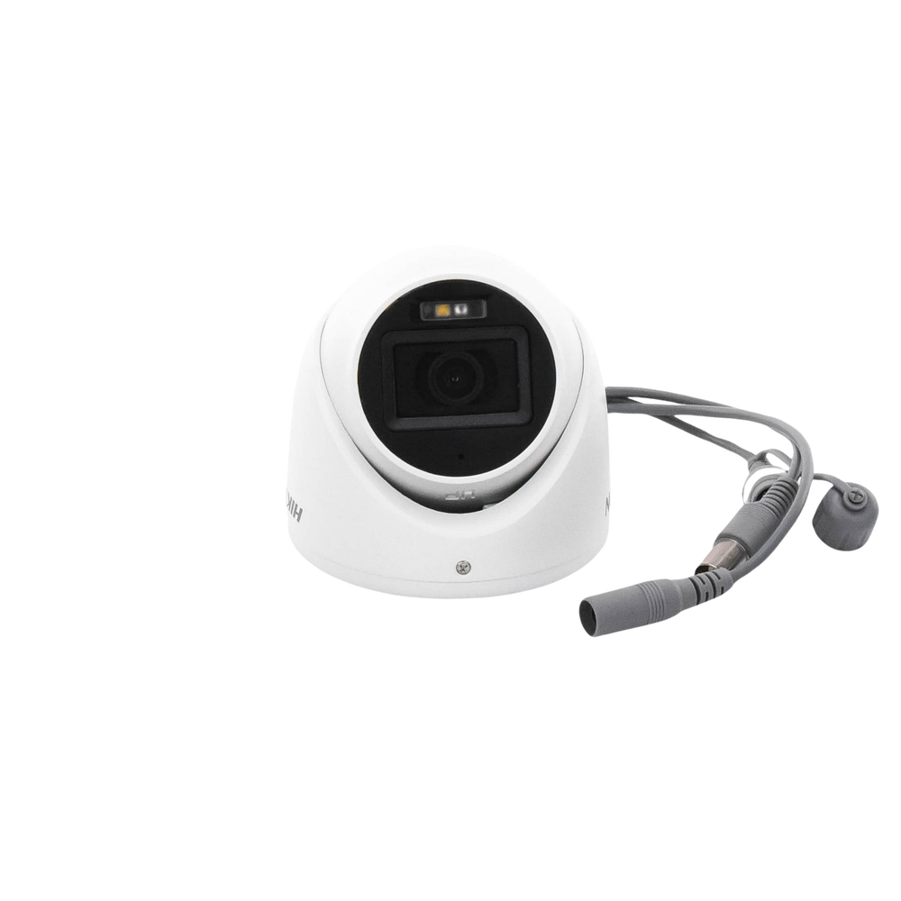 [Dual Light + ColorVu] Turret TURBOHD 3K (5 Megapixel) / Lente 2.8 mm / 30 mts IR + 20 mts Luz Blanca / Gran Angular 104.9° / Exterior IP67 / Micrófono Integrado / dWDR / 4 Tecnologías / Metal