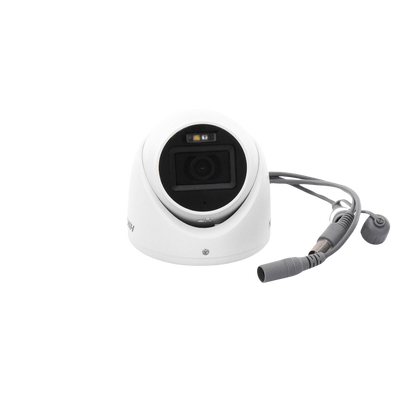 [Dual Light + ColorVu] Turret TURBOHD 3K (5 Megapixel) / Lente 2.8 mm / 30 mts IR + 20 mts Luz Blanca / Gran Angular 104.9° / Exterior IP67 / Micrófono Integrado / dWDR / 4 Tecnologías / Metal
